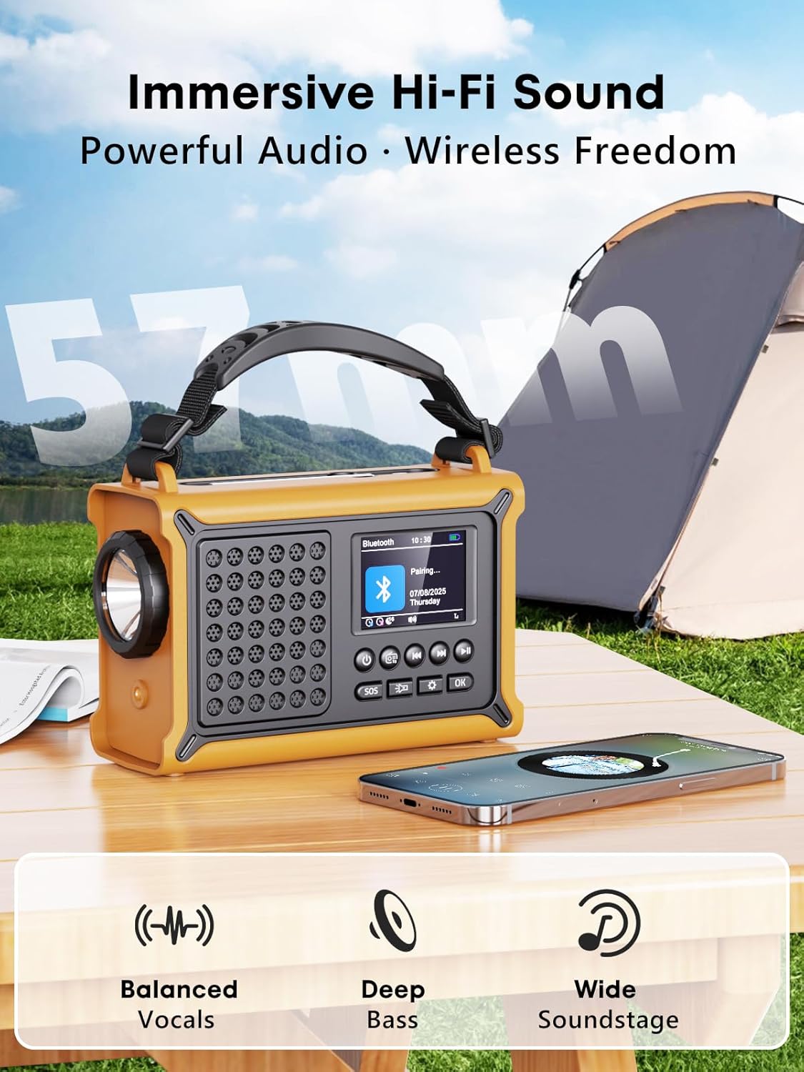 ROCAM CR1030DAB 2.4-inch color display