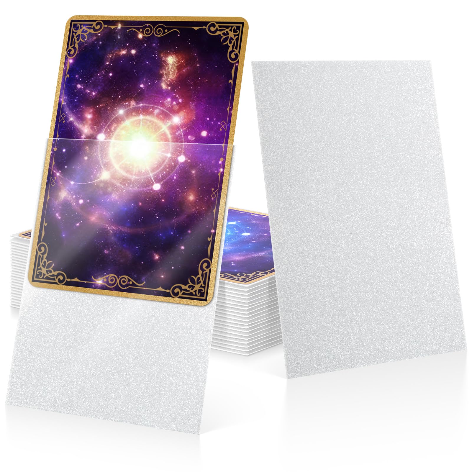 100 Pack Card Sleeves, Matte Dual Penny Trading Card Sleeves, Non-Transparent Back Soft Card Protector Sleeves for Sports, TCG, MTG and Standard Cards(Transparent) โ image 1