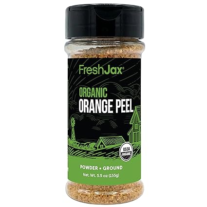 FreshJax Organic Orange Peel Powder – 5.5 oz Dried Orange
