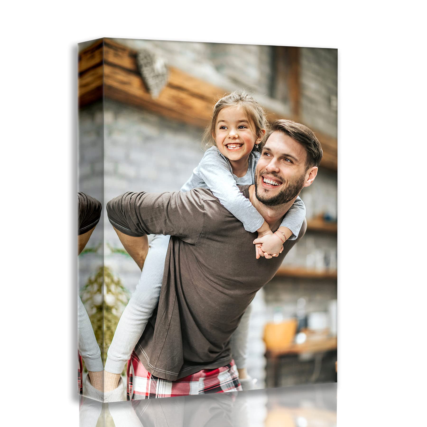 YK artwood Custom Canvas Upload Images- Custom Canvas Prints with Your Photos 16x24inch -Personalized Canvas Pictures for Kid Lover Pet Family -Canvas