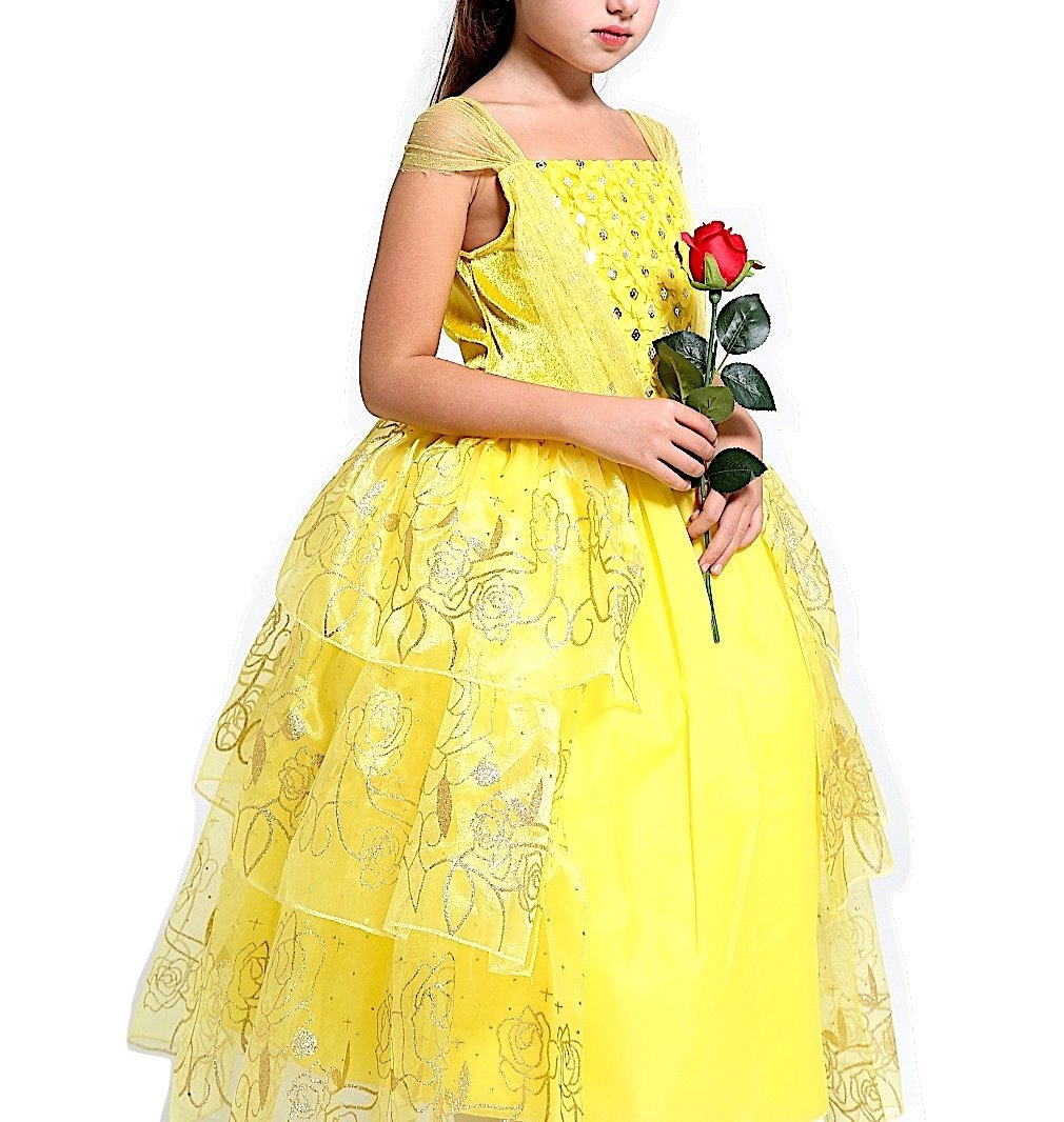 Vestido - para niña amarillo 130 cm
