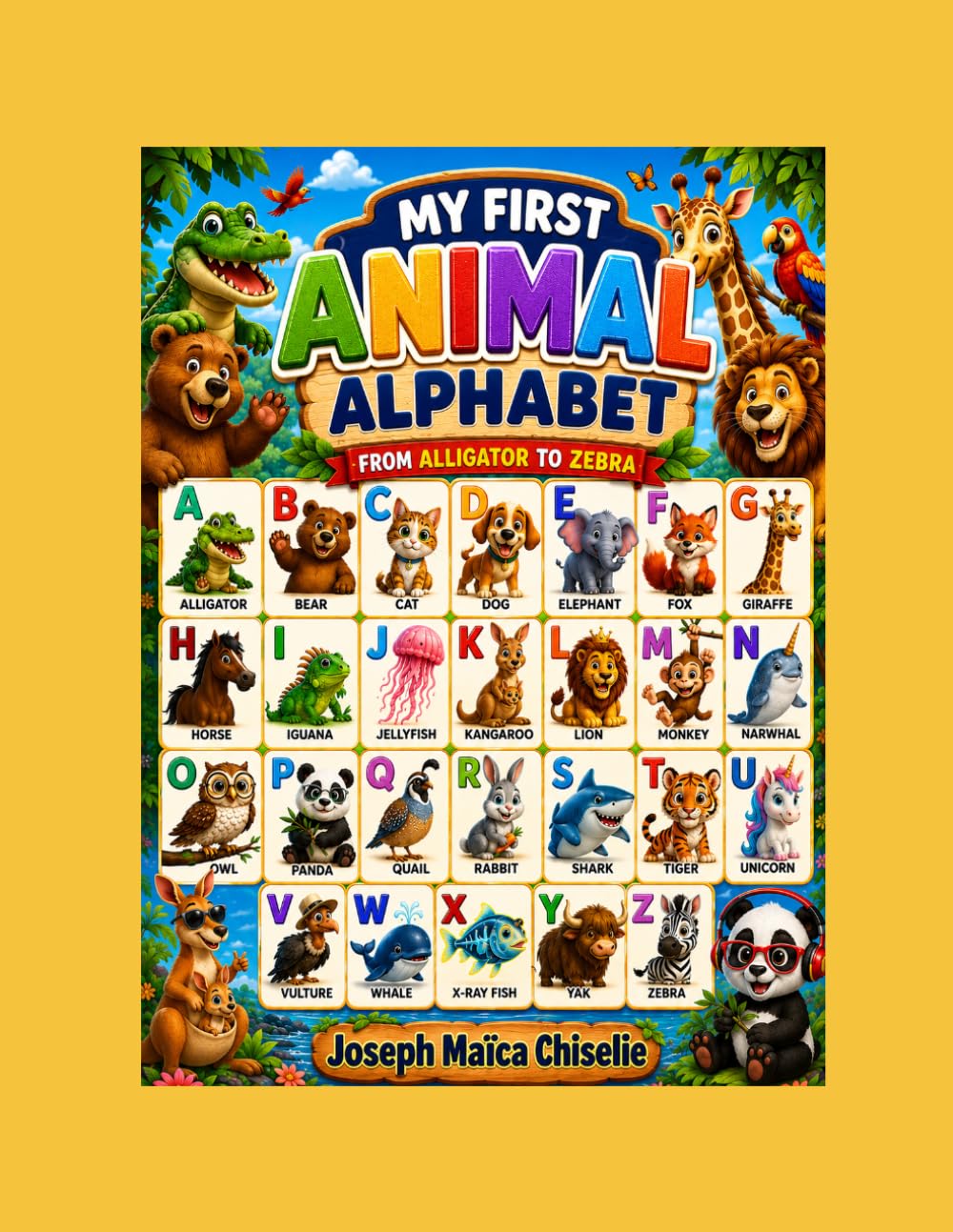 ABC Animal coloring Book for Kids: Learn the Alphabet while coloring fun Aimals