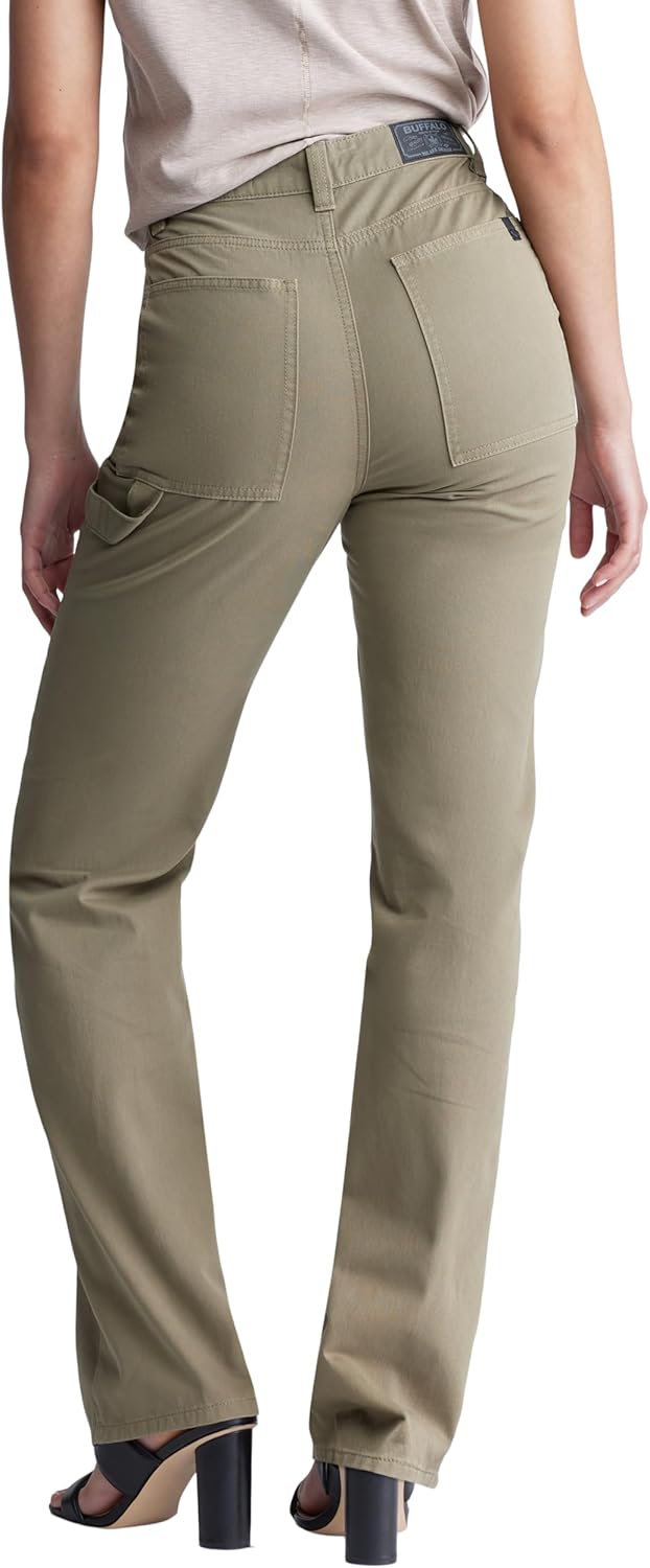 Buffalo David Bitton Womens Jane Super High Rise Loose Straight Pants - Image 3