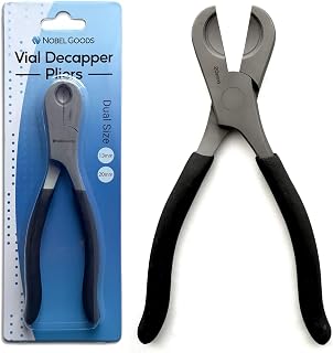 Nobel Goods Vial Decapper Pliers - Crimped Bottles (13mm/20mm) - Stainless Steel Opener Tool for Nurses, Pharmacies, Home Use, Botox, GLP1s, Medicines