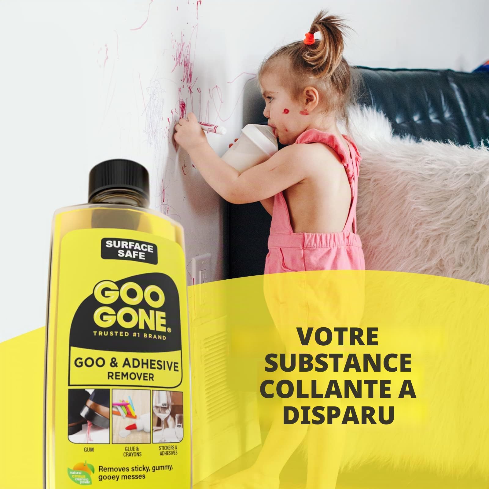 Goo a goûter mac-gg12 remover liquide de sécurité de surface d'origine, jaune