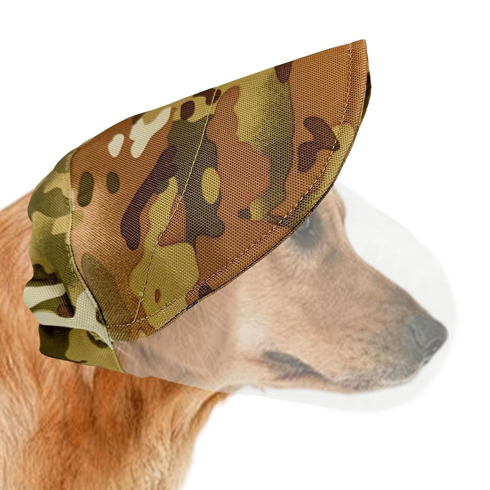 Copertura per la testa del cane: rete regolabile leggera e multifunzionale | Maschera facciale in rete traspirante per cuccioli di taglia piccola, media e grande che camminano all'aperto, escursionism