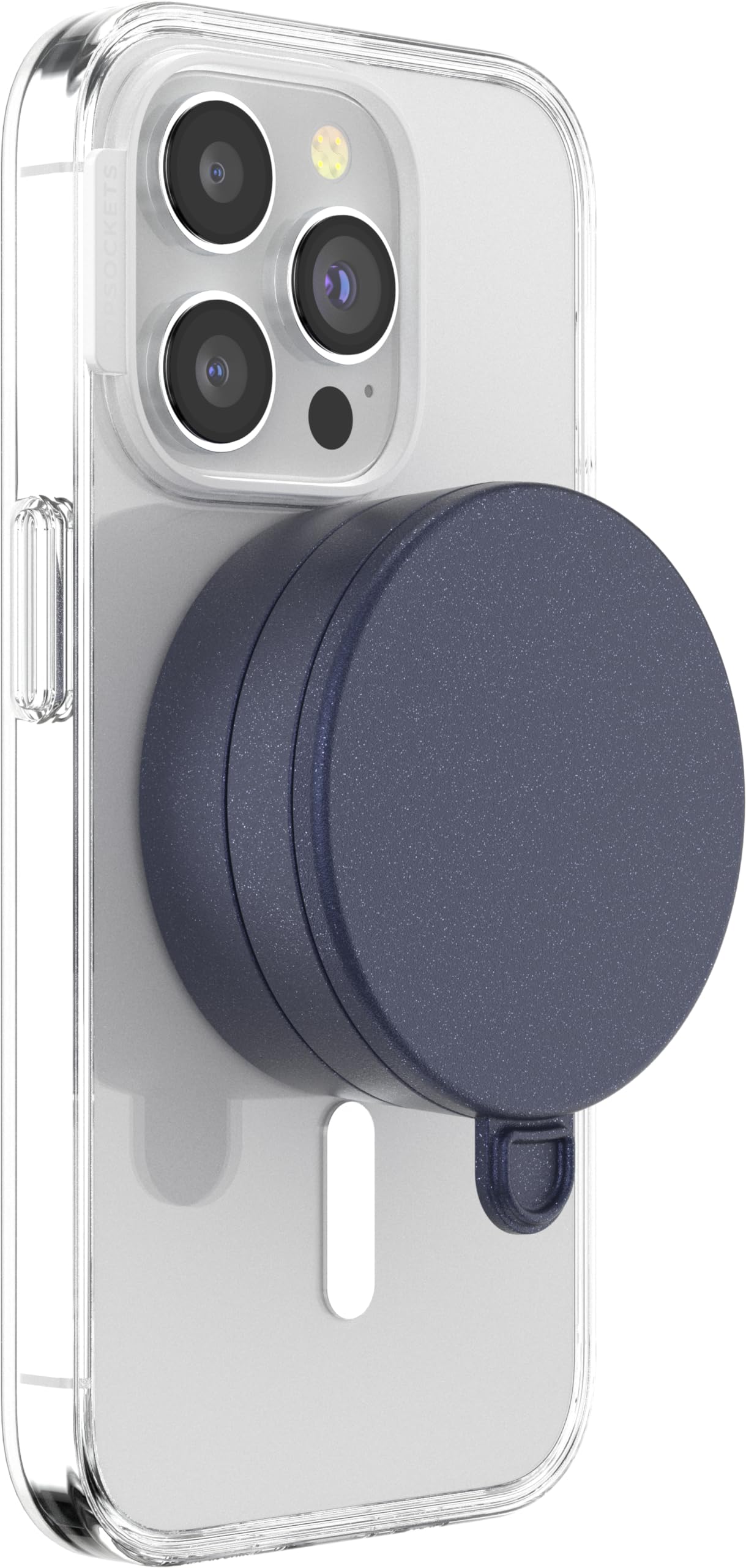PopSockets Multi-Surface Suction Phone Mount, Detachable Surface Mount, Phone Stand Compatible with MagSafe® - Metallic French Navy - Image 3