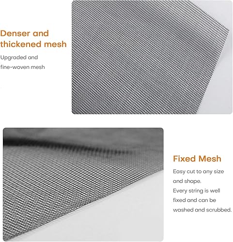 Miniatura 4 de Rollo de pantalla de fibra de vidrio de 36 pulgadas x 100 pies, con protección UV, reemplazo de pantalla de ventana duradera para puerta de patio