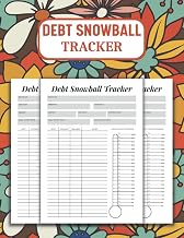 Debt Snowball Tracker: Financial Planner To Help You Stay Motivated When Paying Off Debt - Simple DIY Debt Reduction Strategy Planner - Debt Snowball Spreadsheet. - Large Print.