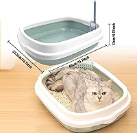 Vista 3 de Kit de iniciación para gatitos Hlimior - Juego de 15 piezas con todo lo esencial para gatos, incluye caja de arena, juguetes, collares, almohadilla