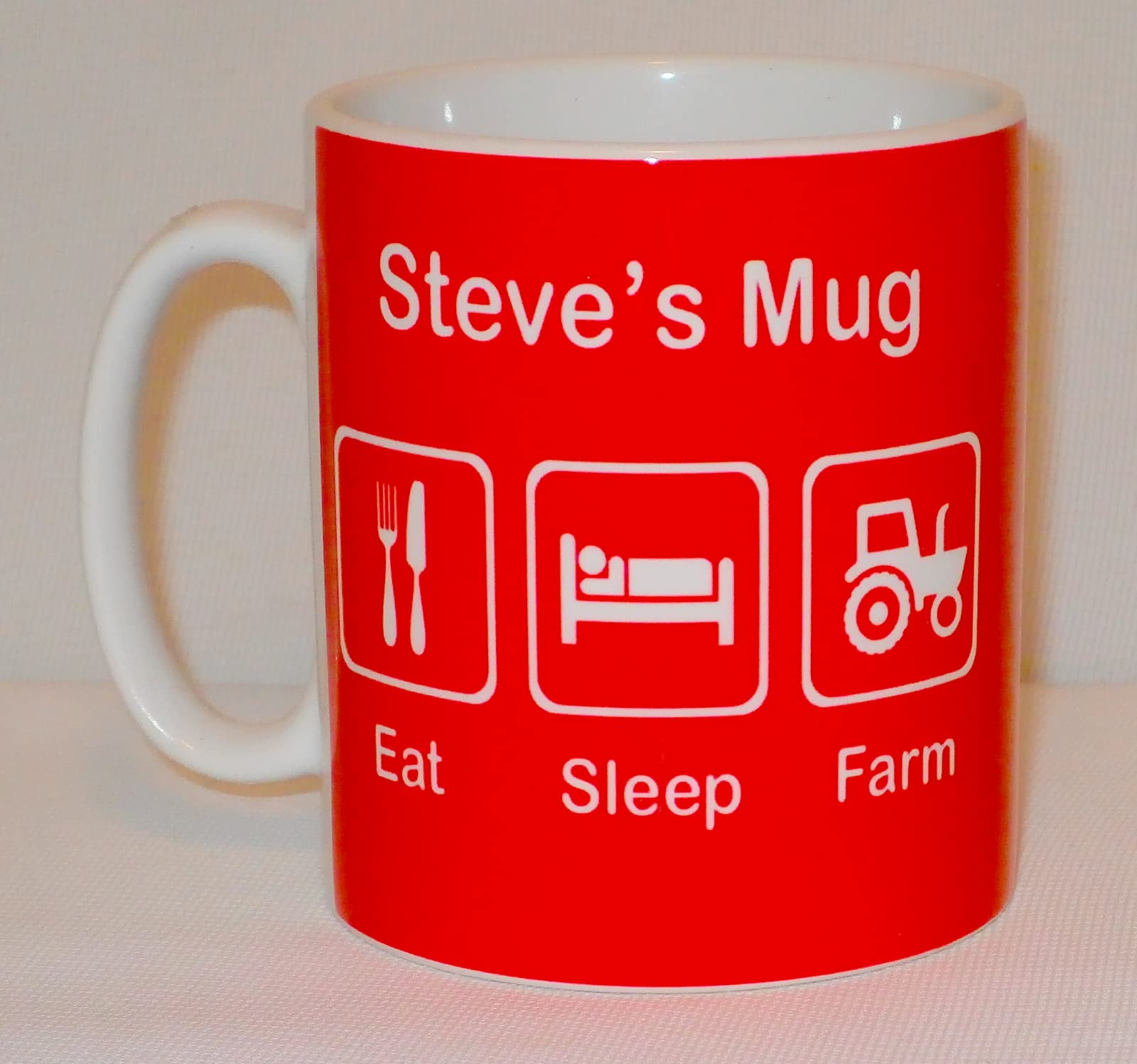 Eat Sleep Farm Ceramic Mug Funny Gift