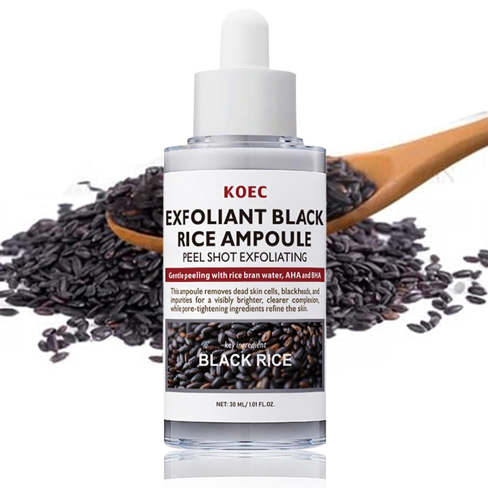 Peel Shot Glow Rice, Black, 30 ml (Pack of 1)