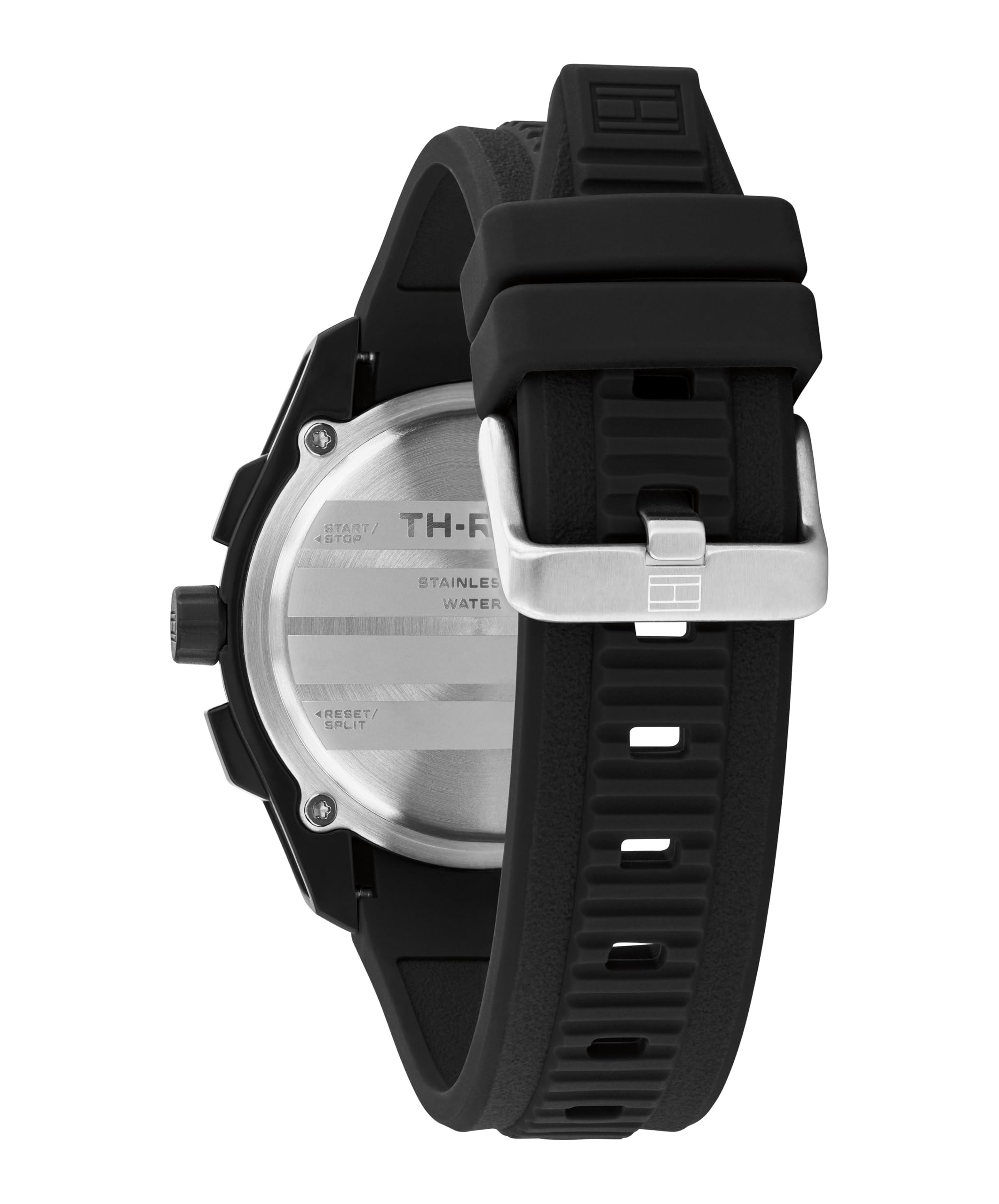 Tommy Hilfiger Reloj Cronógrafo de Cuarzo con Calendario para Hombre con Correa de Silicona Negra - 1792233