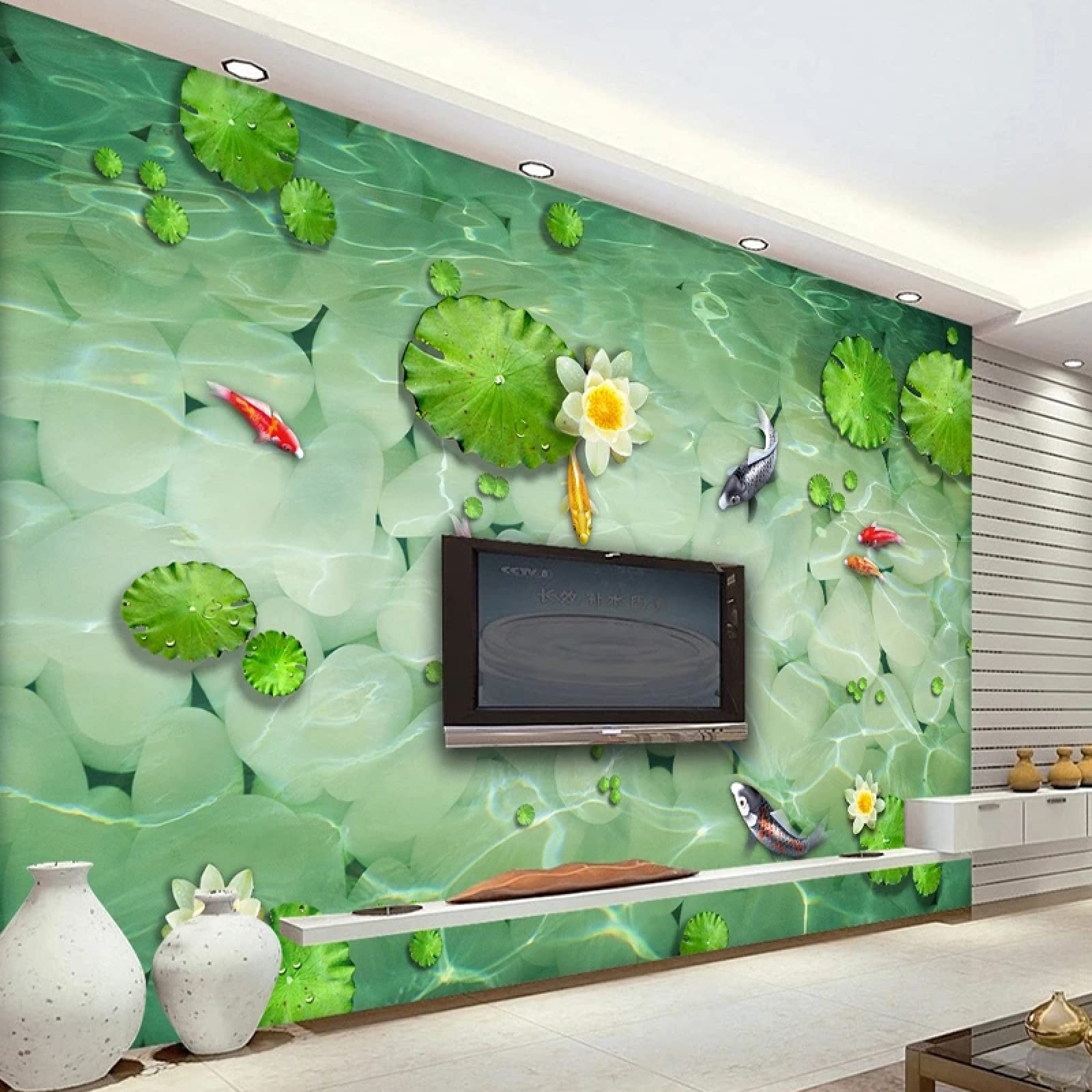 Papier peint PVC étanche effet peinture murale pour une décoration haut de gamme