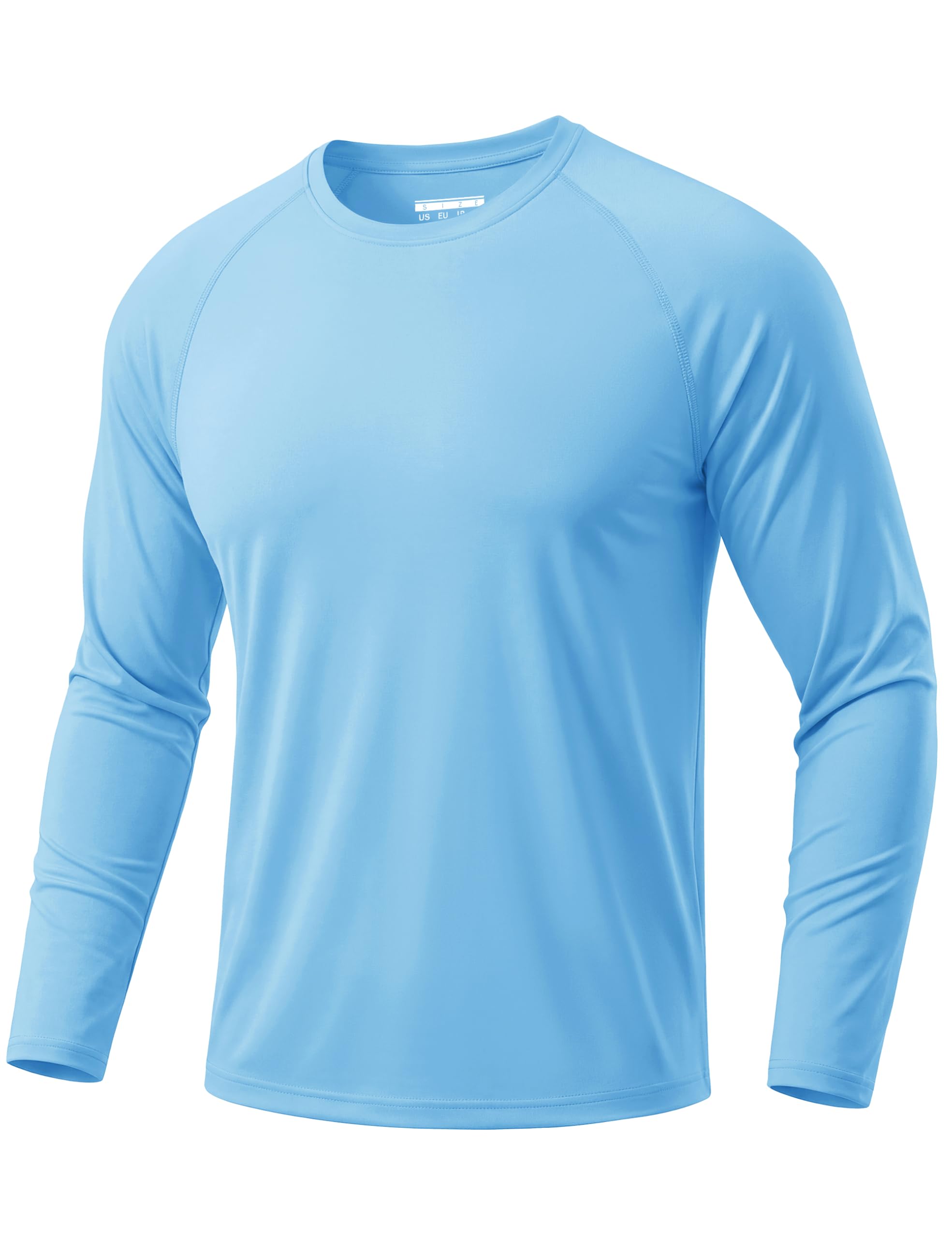 TACVASEN Herren UPF 50+ UV Sonnenschutz Langarmshirt Outdoor Langarm T-Shirt Rashguard