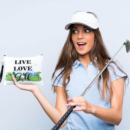 Miniatura 6 de Skylety 9 Pieces Golf Gift Cosmetic Bags Golf Makeup Bag Golf Pouch Cosmetic Toiletry Organizer Case for Golfer Team Ladies Girls, 9 Styles