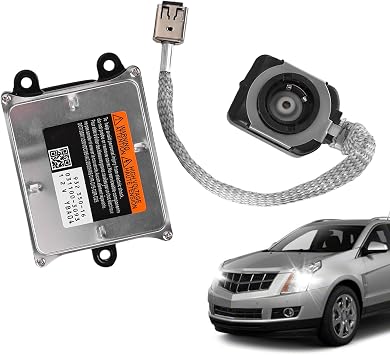22785848 Xenon HID Headlight Ballast Kit for 2010 2011 2012 2013 2014 2015 2016 Cadillac SRX with Igniter Control Harness and Connector 25906888 93235016 Ballast Assembly Module