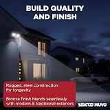 Nuvo SF77/495, 2-Light Outdoor Flood Light, Security Light, Bronze – view 5