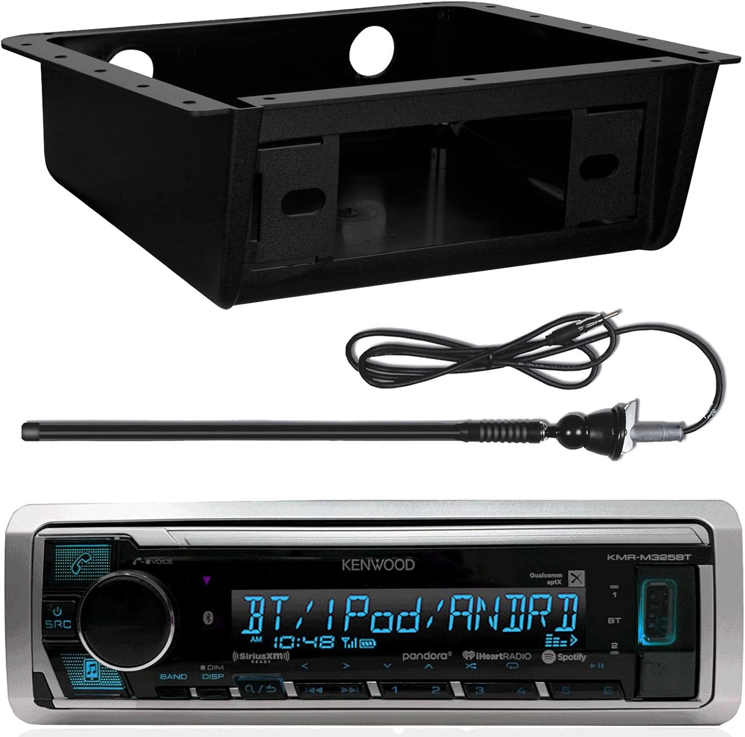 Kenwood Marine Digital Media Receiver w/Bluetooth, Metra 99