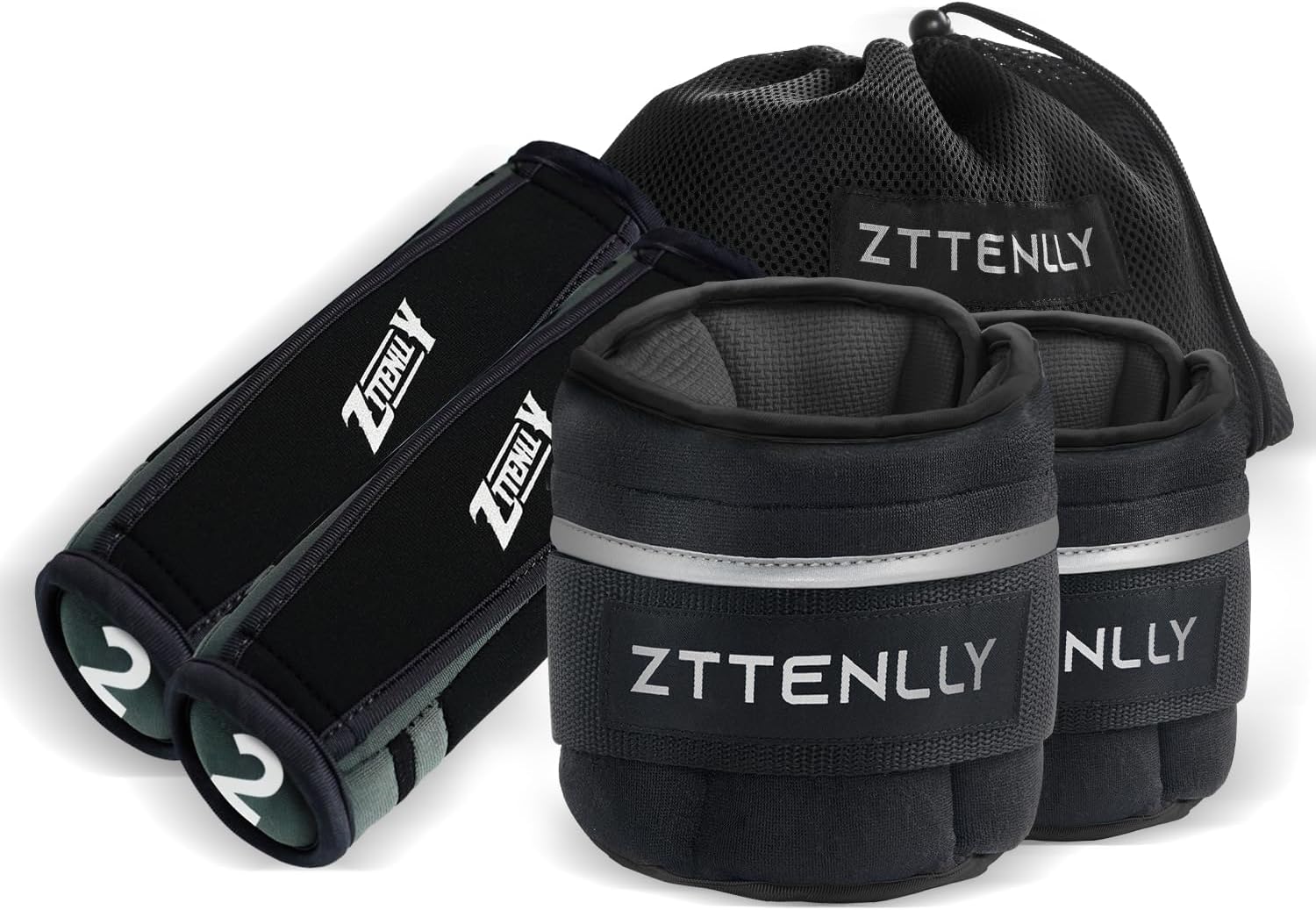 GoFit 5lb Adjustable Ankle Weights - 2.5lbs Each