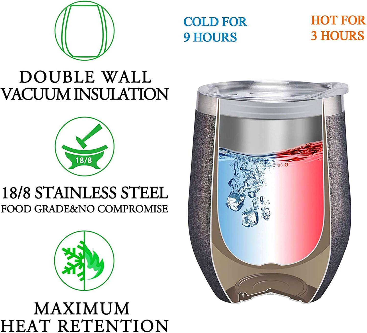 Buy 2 get 3 Inspirational Gifts for Women, Sometimes You Forget That You’re Awesome So This Is Your Reminder, Birthday Gift for Women, Best Friend, Daughter, Mom, Coworker,12 Oz Insulated Tumbler Glitter Charcoal