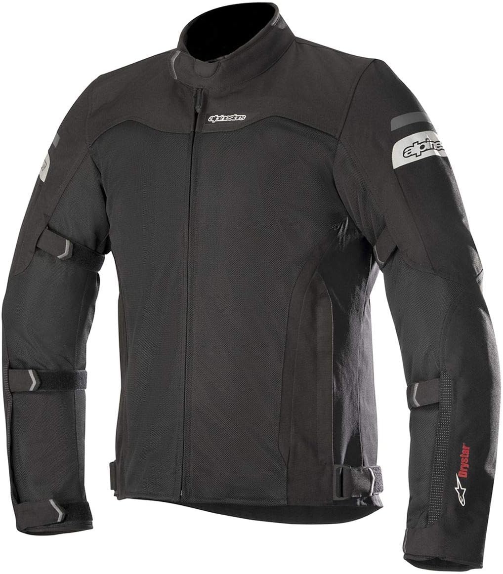 Alpinestars Men's Leonis Drystar Air Motorcycle Jacket, Black, 3X-Large