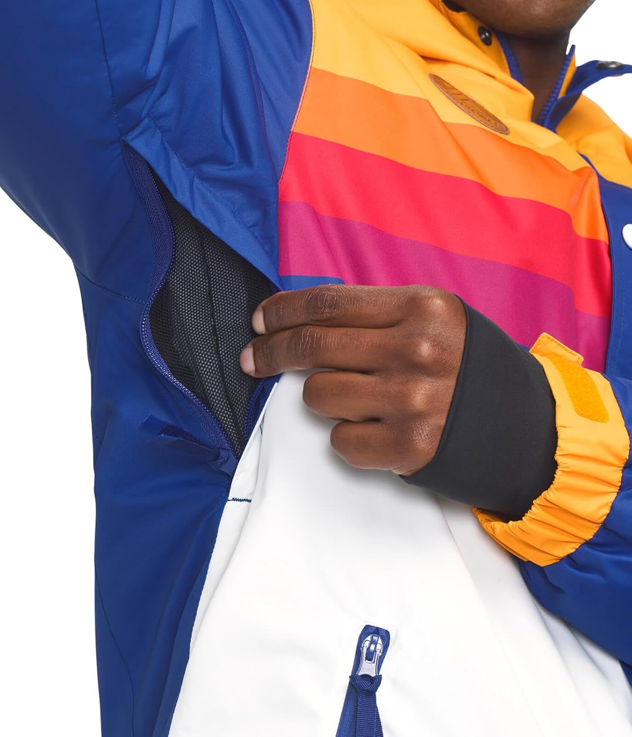 Tipsy Elves Ski Jackets for Men - Fun Colorful Apres Ski Outerwear Hooded Waterproof Snow Jackets for Adults - Image 4