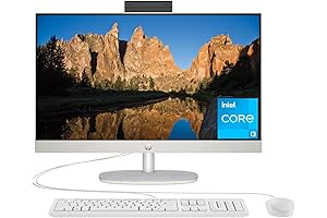 HP 23.8 inch All-in-One Desktop Computer with Advanced Features
