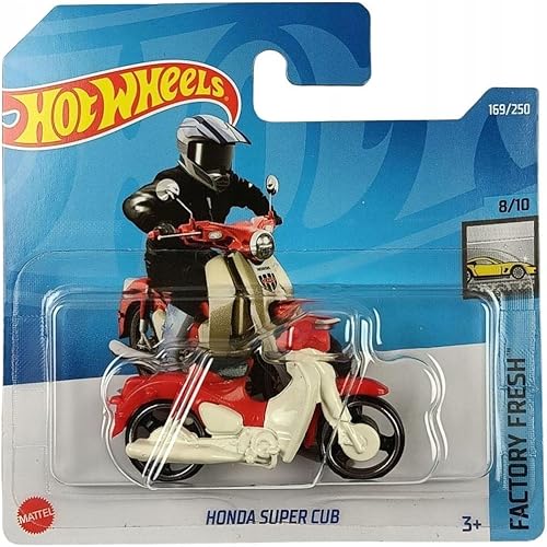 Miniatura 2 de Hot Wheels 2022 - Honda Super CUB - Blanco/Rojo - Factory Fresh 8/10
