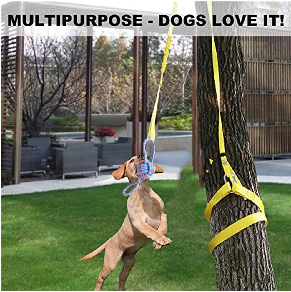Tresbro Retractable Interactive Dog Toy, Rope Tug of War Toys for