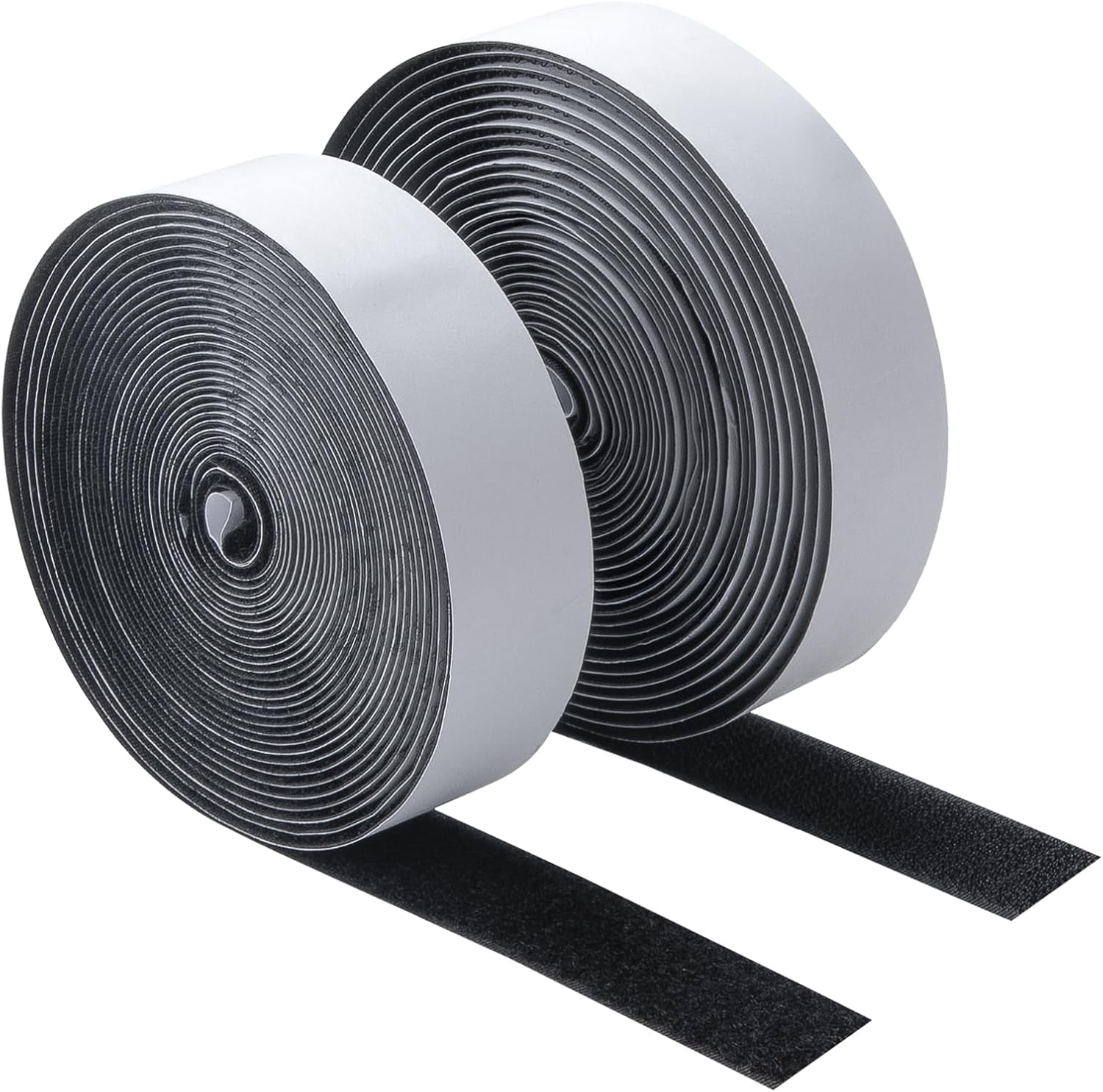 1 Inch x 16.5 Feet Hook and Loop Tape Roll, Self Adhesive Hook and Loop Tape, Nylon Heavy Duty Strips with Adhesive, Reusable Fastener for Home Organization, Wall Mounting and DIY Projects