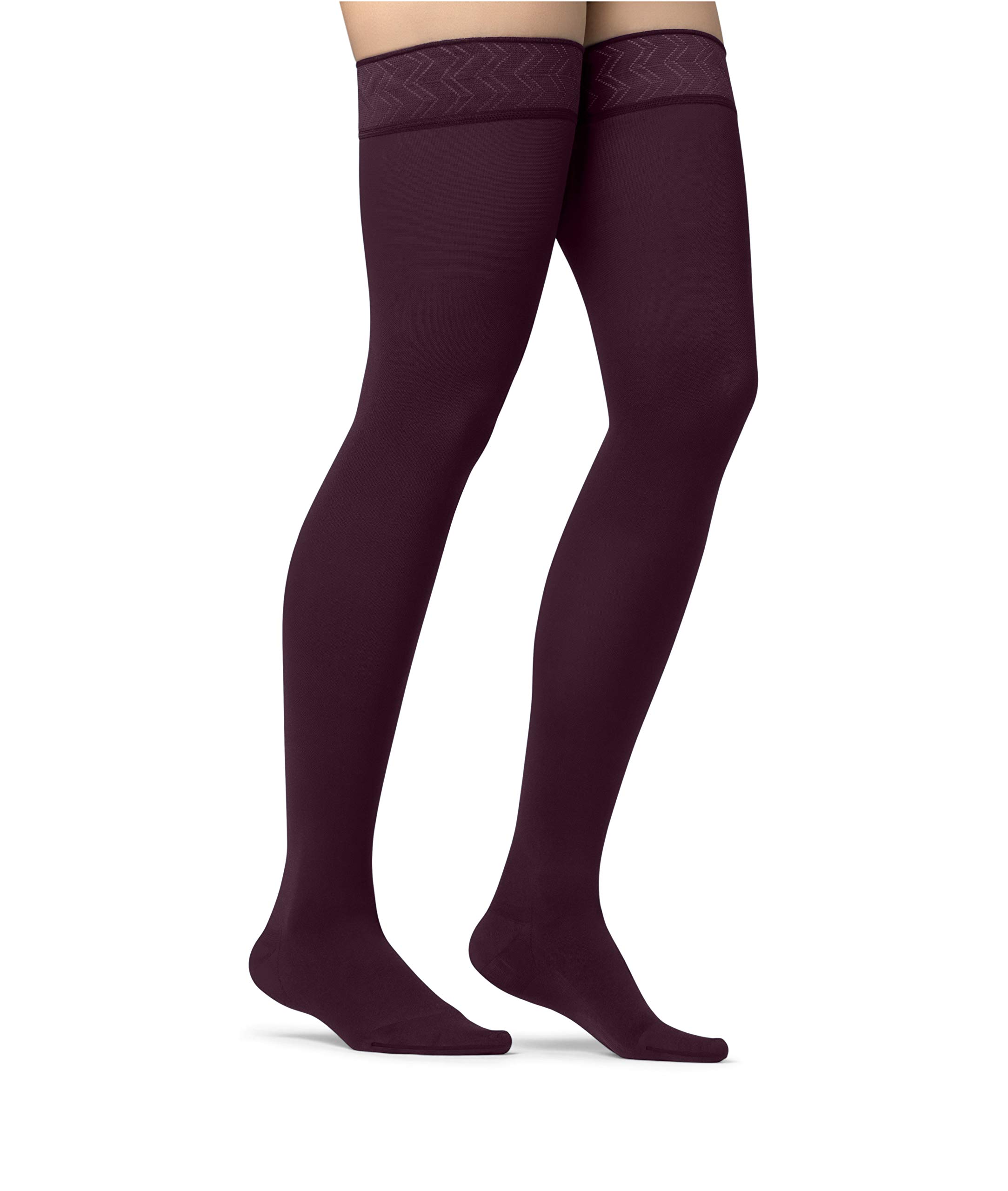 JOBST Maternity Opaque Compression Thigh High Stockings Closed Toe 15-20 mmHg Moderate Support for Swollen Legs During Pregnancy