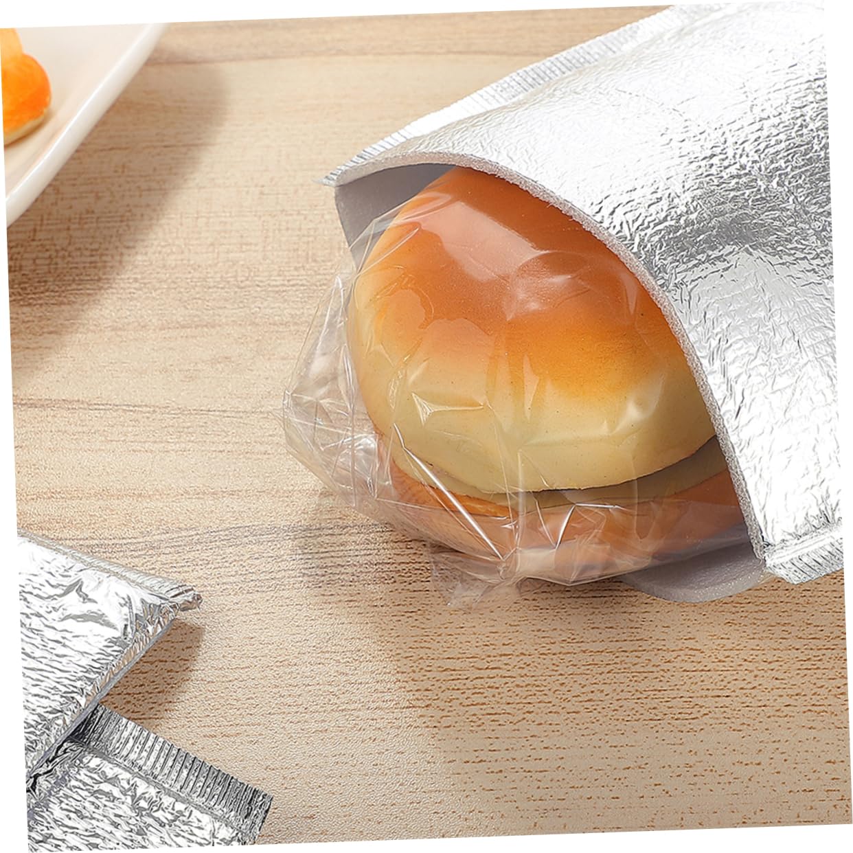 GLEAVI 100pezzi Sacchetti Termici Per Alimenti Borsa Termica Da Asporto Per Picnic e Spesa Mantiene Cibo e Freddo Per Conservazione e Viaggio