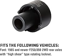Vista 3 de Adaptador de tuerca de husillo Powerbuilt, 4 tuercas, 2-3/4-pulgadas exterior, Ford, Fácil remoción de tuercas de husillo, ejes traseros 2WD, tuerca