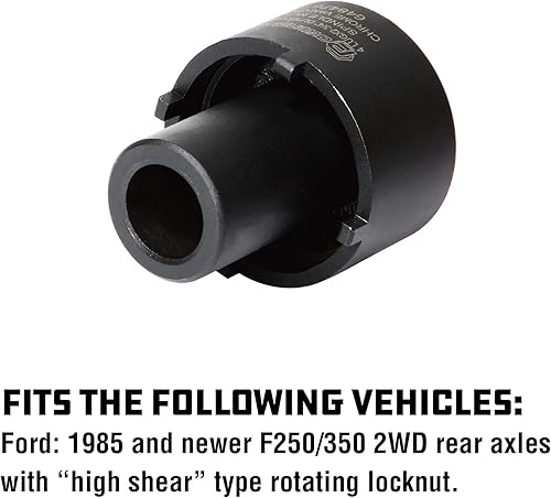 Miniatura 3 de Adaptador de tuerca de husillo Powerbuilt, 4 tuercas, 2-34-pulgadas exterior, Ford, Fácil remoción de tuercas de husillo, ejes traseros 2WD, tuerca