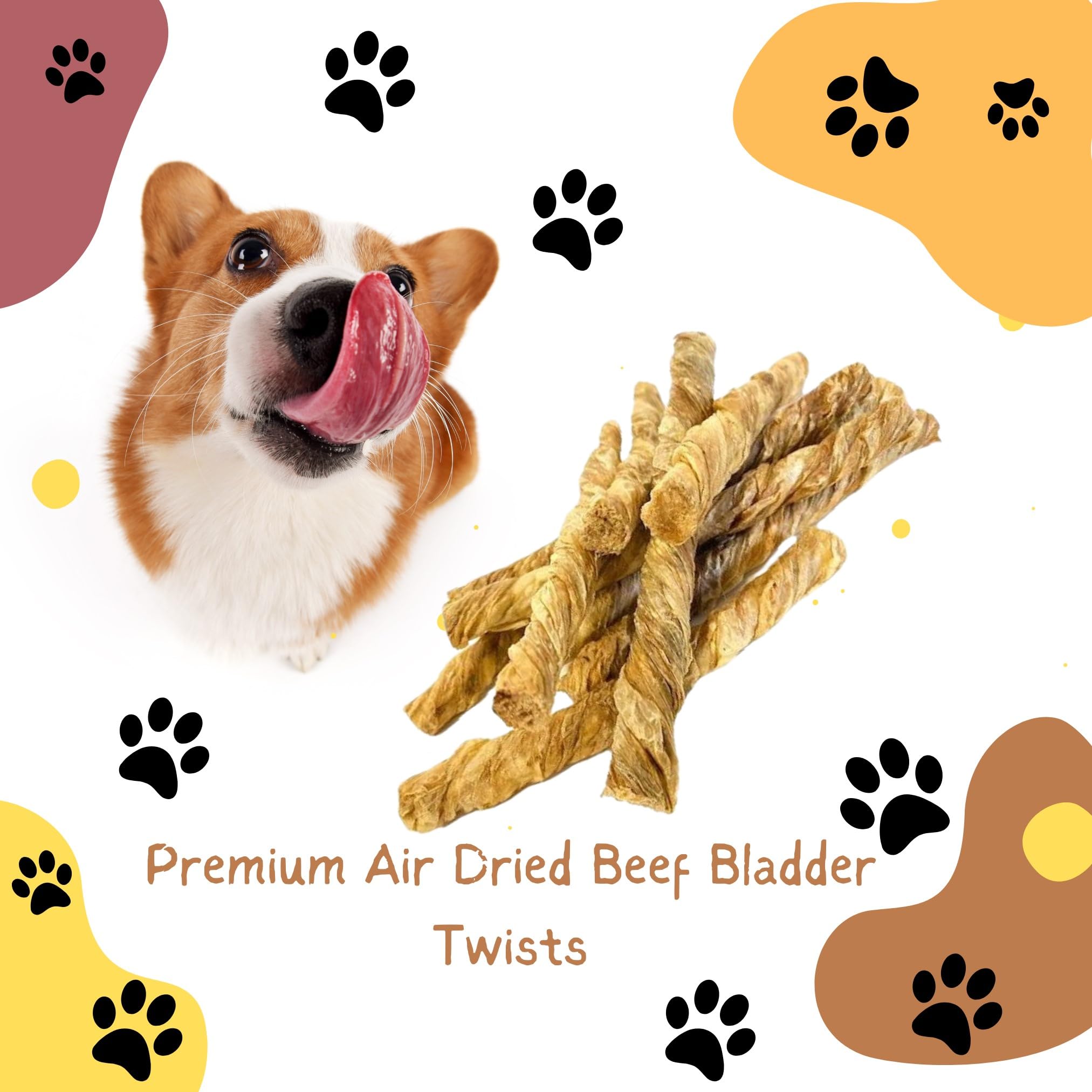 Premium Air Dried Beef Bladder Twists, 5 g (Pack of 20) - Image 4