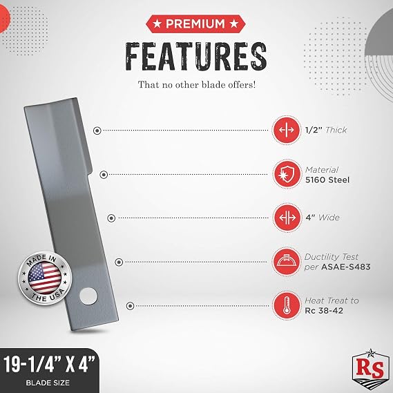 7829 Bush Hog Blade Pair