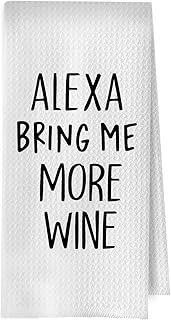 Funny Wine Lover Gifts Kitchen Towels 16x24 Inch, Gifts for Alcohol Lovers Women Decorative Hand Towels, Bring Me More Wine Dish Tea Bar Towel for Kitchen Bar Cart Decor