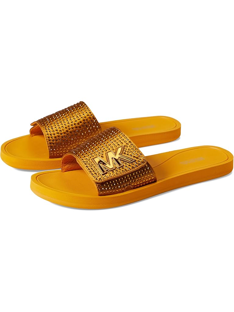 Yellow Michael Kors MK Slide