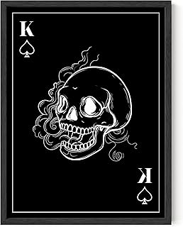 HAUS AND HUES Skull Wall Art - Skull Wall Decor Halloween Art, Skull Posters Halloween Wall Art, Skull Art Creepy Wall Art...