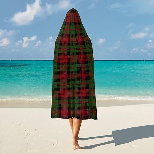 Miniatura 5 de Manta con capucha de tartán de Navidad para mujeres y hombres