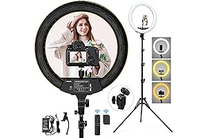 WISAMIC 18" Ring Light Kit: Illuminate Your Beauty with Precision