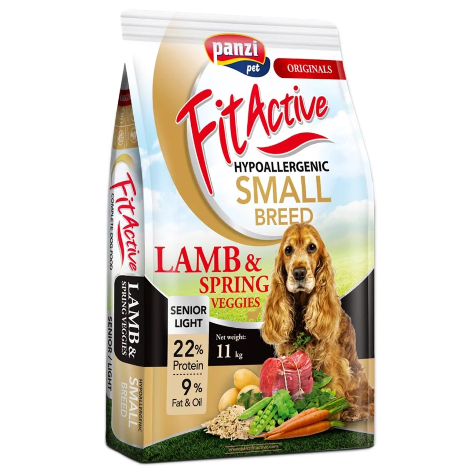 FitActive - Karma dla psów - Formuła hipoalergiczna bez kurczaka - Senior/Light - Małe rasy - 11kg