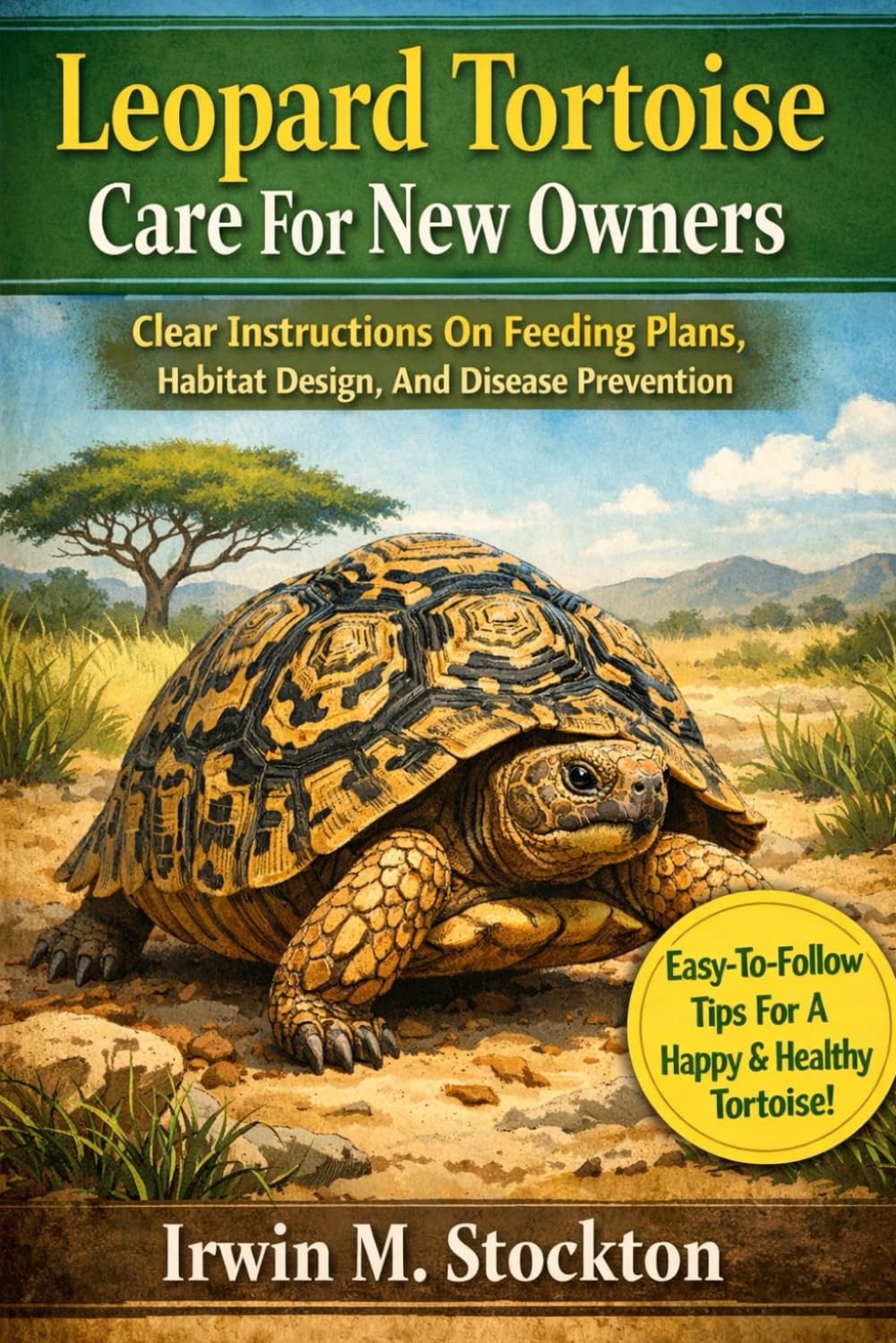 Leopard Tortoise Care For New Owners Clear Instructions On Feeding Plans, Habitat Design, And Disease Prevention