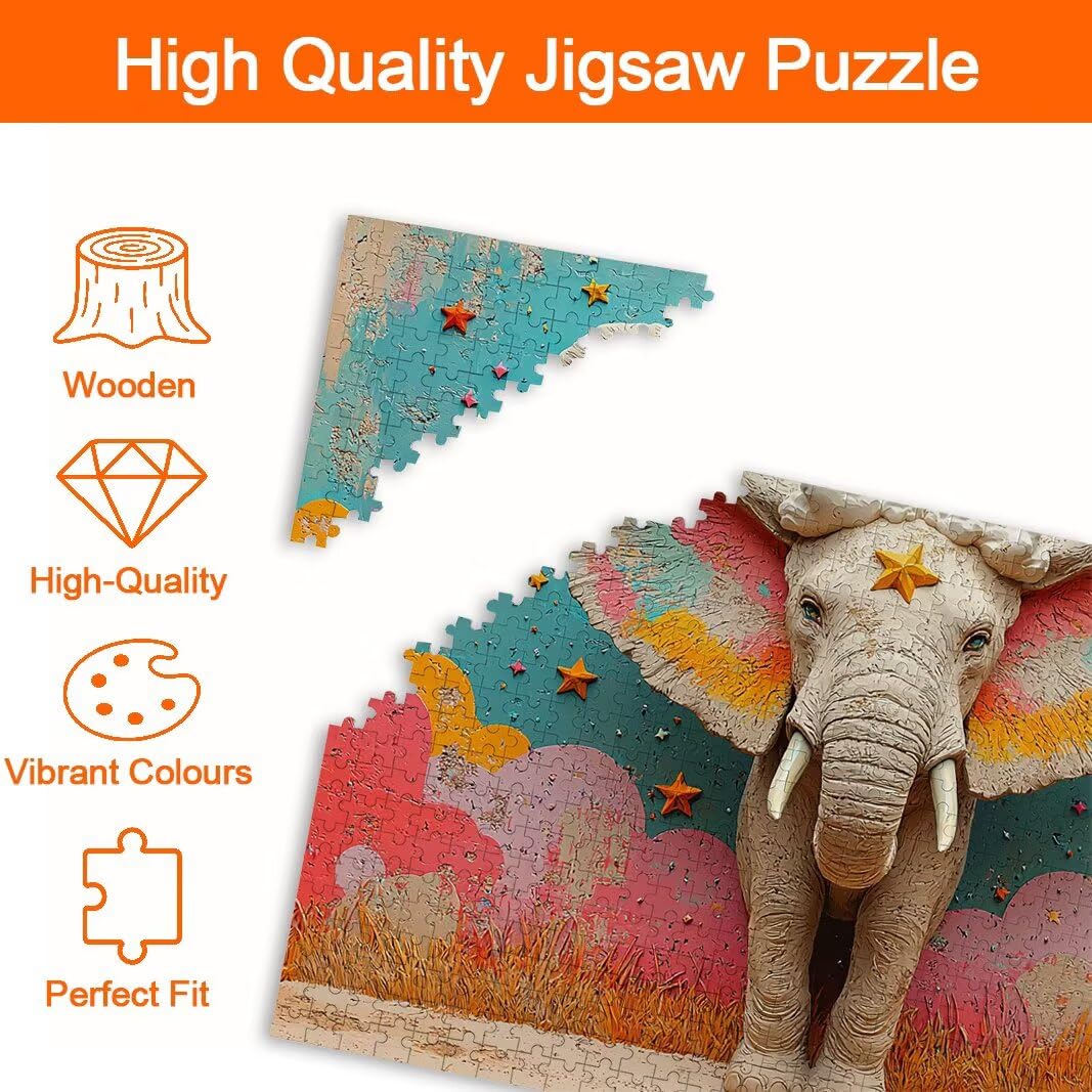 Puzzle Elefante, Puzzle 2000 Pezzi Adulti per Decor, Regalo Donna -8806