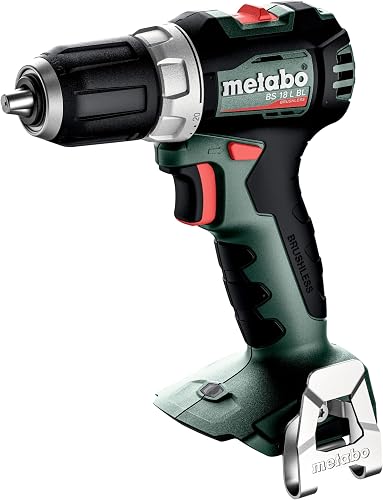 metabo Cordless Drill BS 18 L BL - 18 V, CAS, 65 Nm Torque, 40 mm Drill Diameter - Brushless, Compact and Powerful for Precise Drilling and Screwing - Includes Accessories - Without Battery and