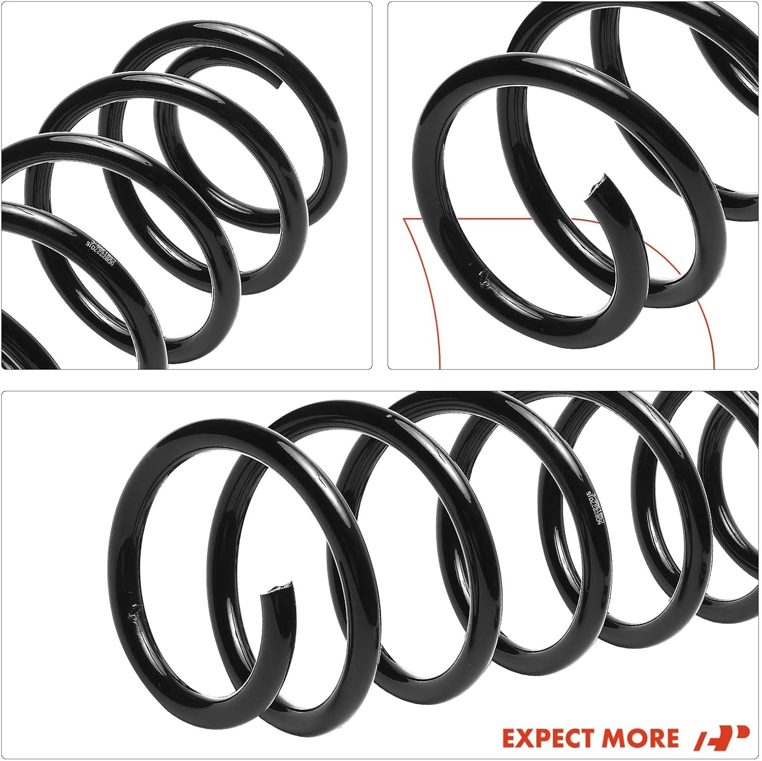 A-Premium Front Coil Springs Compatible with Chevrolet Equinox 2007-2010 & GMC Terrain 2010 & Pontiac Torrent 2007-2009 & Saturn Vue 2008-2010, Driver and Passenger Side, Replace# 15833634