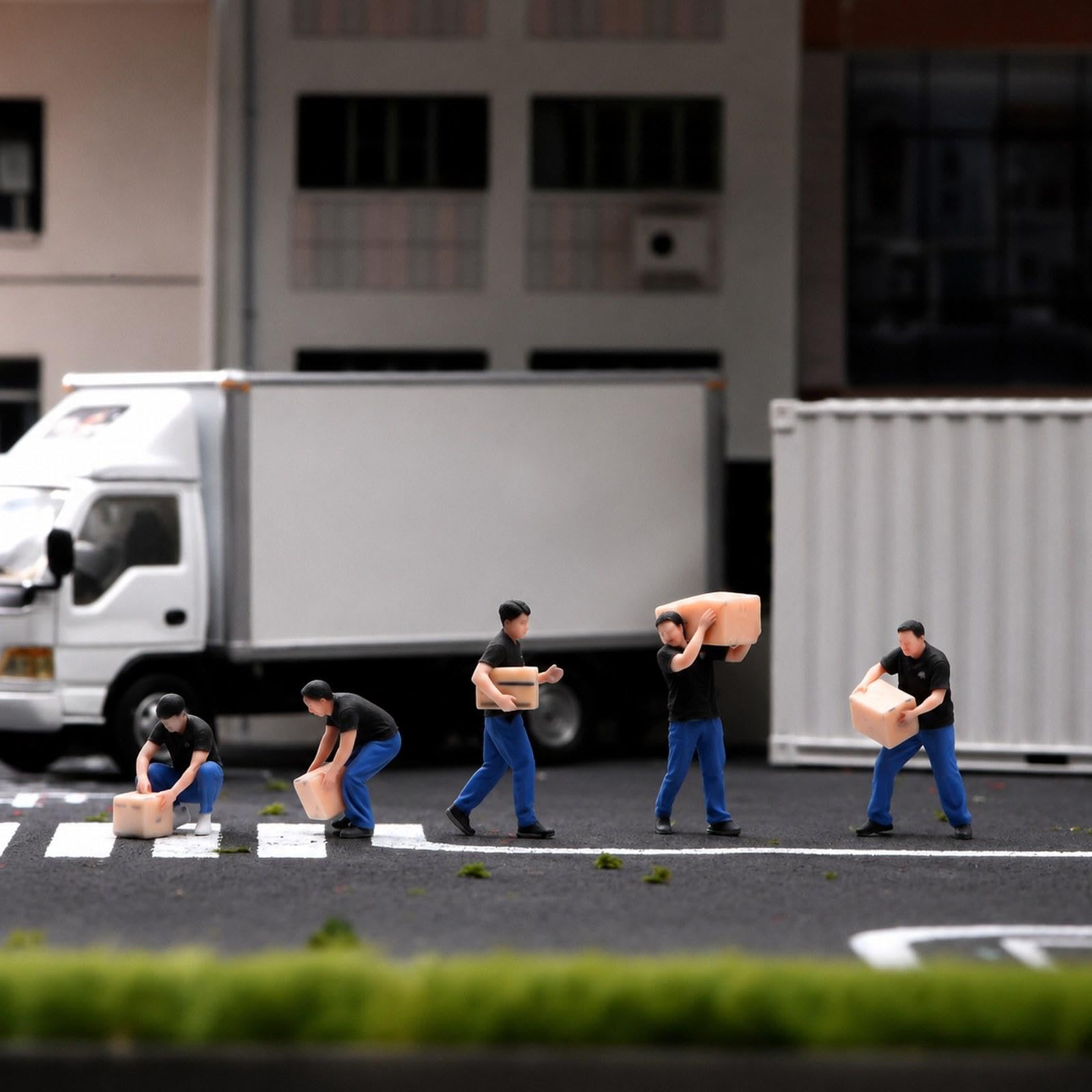 Set di Figure di Fornitori in 1:64, Decorazione di Moda per Ufficio,
