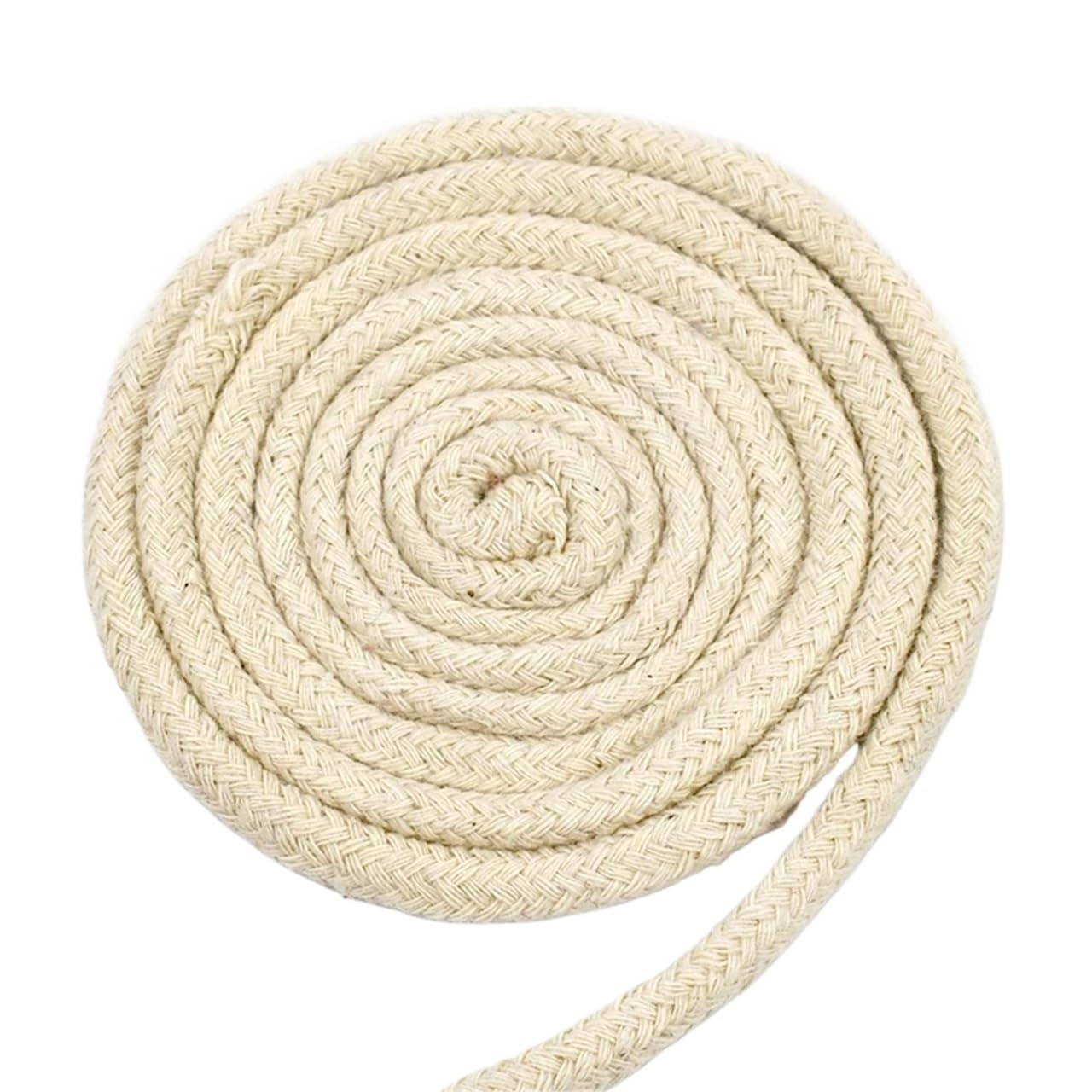 Cordón de algodón para decoración del hogar y macramé DIY, cuerda beige versátil de 10 metros