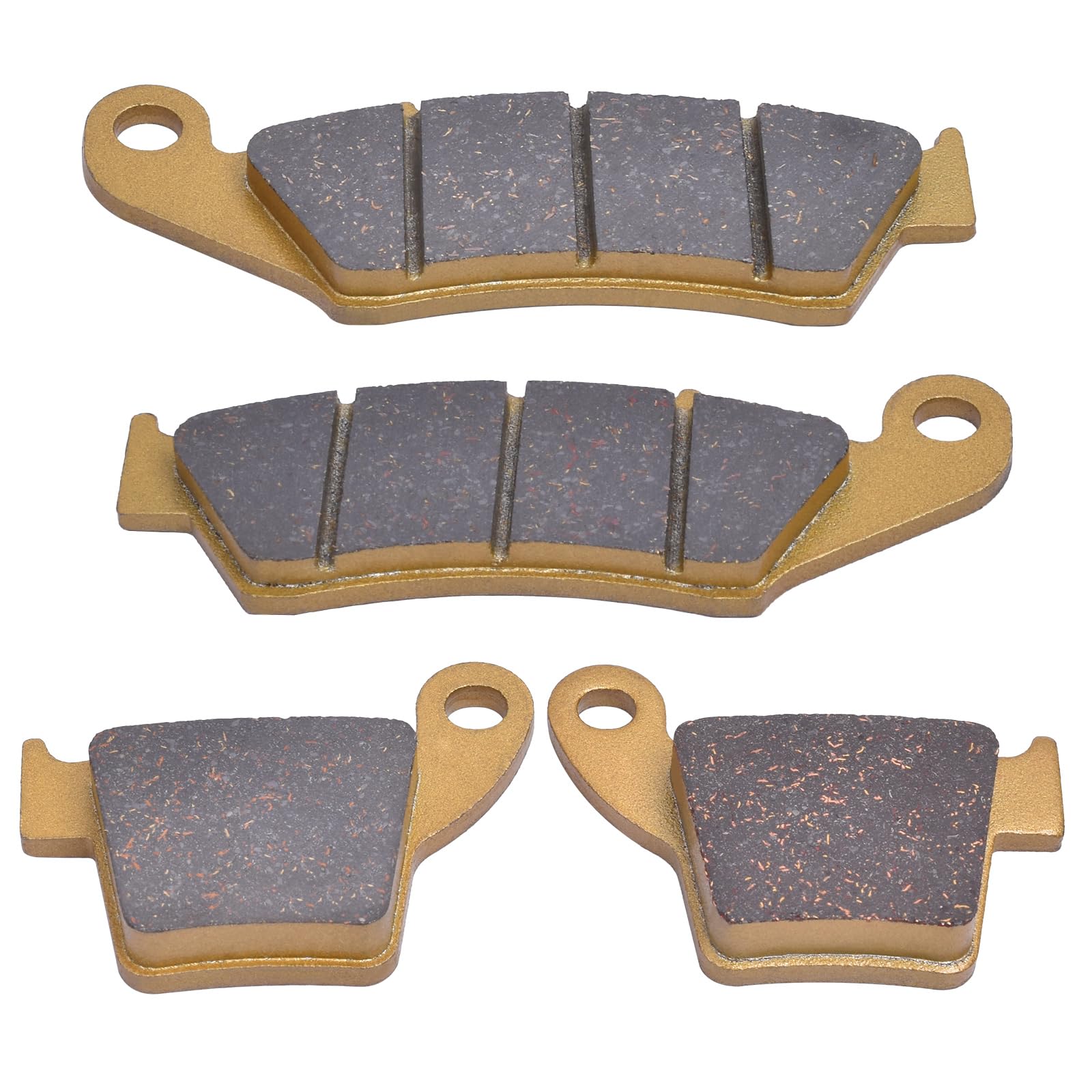 Ceramics Front and Rear Brake Pads for Honda CRF 250 R/X; CRF 450 L/R/RX/X, 45105-MY6-415 06455-KCZ-902 06435-KZ4-J41 06435-KRN-712
